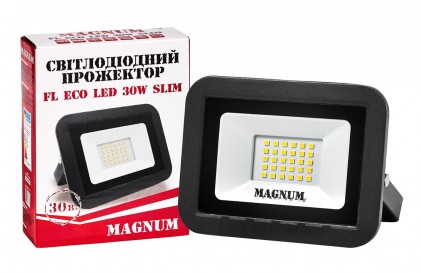 Прожектор MAGNUM FL ECO LED 30Вт slim 220 4000К IP65 світлодіодний