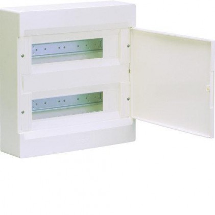 Щит накладной HAGER COSMOS VD212PD 2 ряда 24мод. белая дверь