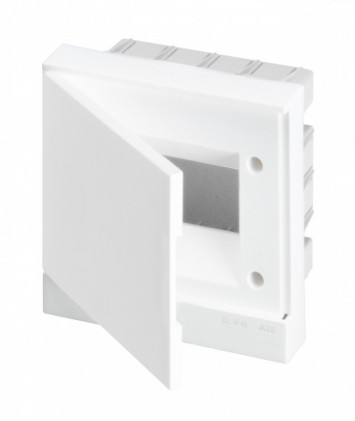 Щит пластиковый АВВ BASIC E встроенный с клеммами 6 мод. белая дверь BEF401206