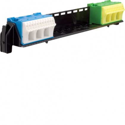 Держатель Hager VZ461 с клеммами PE/N: 11xN+11xPE/3xN+3xPE для 1-рядных щитков