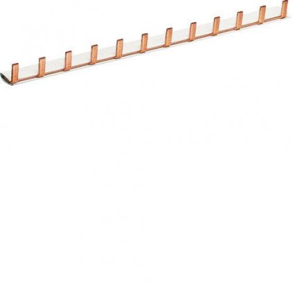 Шина Hager KB163A штырьевая 1-полюсная 63A 12 модулей с изоляцией