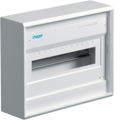 Щит накладной HAGER VA12CN VOLTA 12+2 мод. 1ряд с клеммами IP30 без дверей