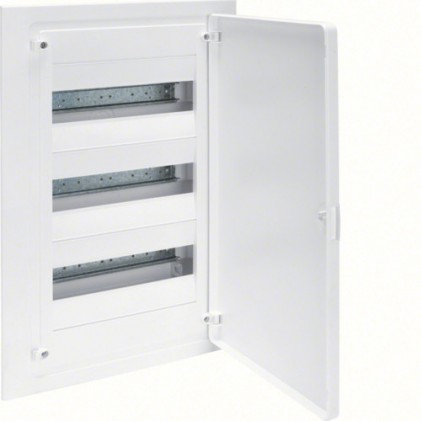 Щит встраиваемый HAGER GOLF VF312PD 3 ряда 36 мод. белая дверь