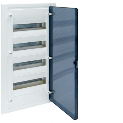 Щит вбудовуваний HAGER GOLF VF412TD 4 ряди 48 мод. прозорі двері