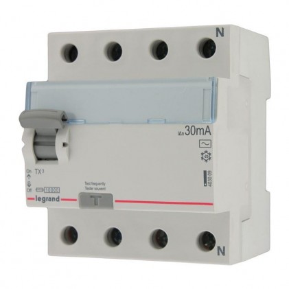Дифференциальное реле LEGRAND ТX3 30mA 63А 4п AC 403001