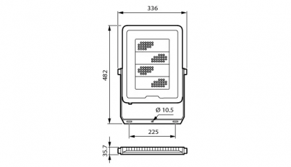 Прожектор PHILIPS BVP165 LED210/840 200W 220-240V PSU ВСЕ светодиодный