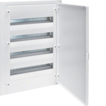 Щит вбудовуваний HAGER GOLF VF418PD 4 ряди 72 мод. білі двері