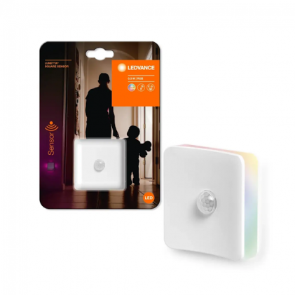 Нічник розетковий OSRAM LEDVANCE LUNETTA square sensor RGB White