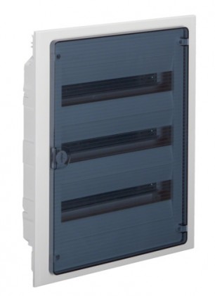 Щит вбудовуваний HAGER GOLF VF318TD 3 ряди 54 мод. прозорі двері