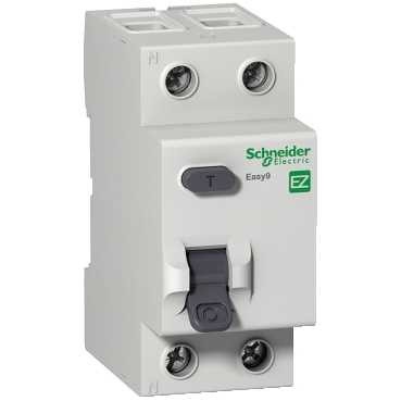 Дифференциальное реле SCHNEIDER EZ9 защита по напряж. 63A/2P/300mA/A EZ9R84263