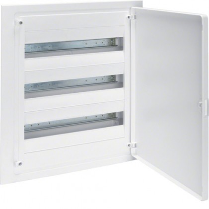Щит встраиваемый HAGER GOLF VF318PD 3 ряда 54 мод. белая дверь
