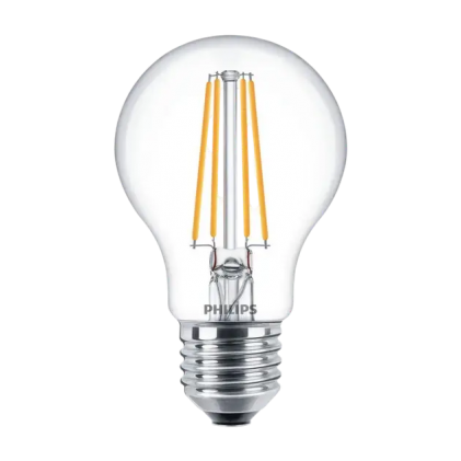 Led лампа PHILIPS Classic A60 7Вт E27 4000K FIL