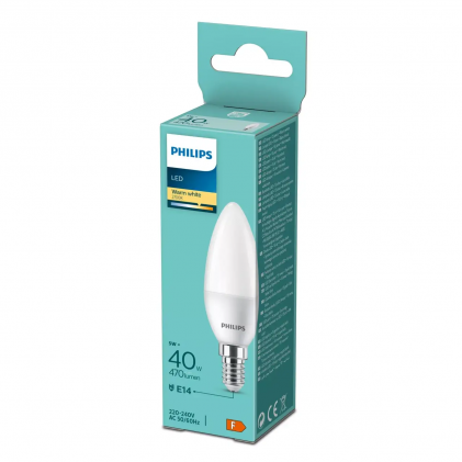 Лампа PHILIPS LED В35 4.9W 470lm E14 827 UCCA светодиодная