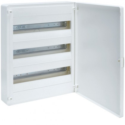 Щит накладной HAGER GOLF VS318PD 3 ряда 54 мод. белая дверь