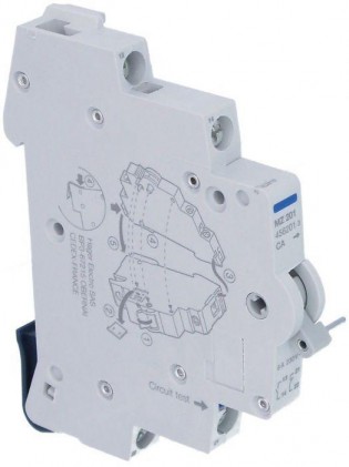 Дополнительный контакт для автоматического выключателя HAGER In=6 А 1н.з.+1н.о. 0 5М MZ201