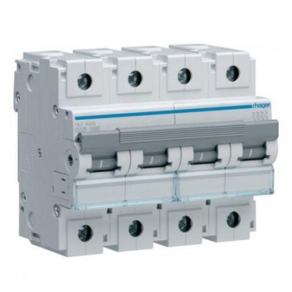 Автовыключатель HAGER 100А 4п С 10 kA 6м HLF490S