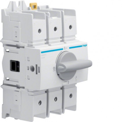 Выключатель нагрузки модульный HAGER до 70мм? 3п 125А 4.5м HAD312