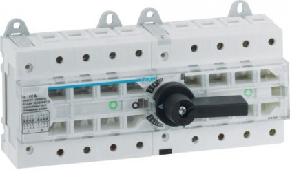 Переключатель модульный трёхпозиционный HAGER HI403R 63А 4п I-0-II 400/690В 12.5м