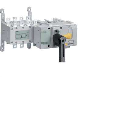 Перемикач корпусний з мотопріводом HAGER HIB425M 250А 4п I-0-II 400/690В