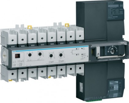 Перемикач модульний з мотопріводом HAGER HIC412A 125А 4п I-0-II Т-Г