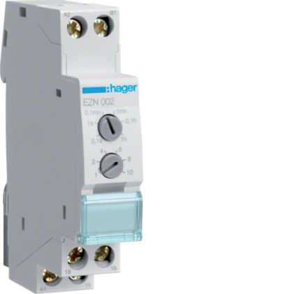 Реле времени HAGER EZN002 с задержкой выключения 1 переключающий контакт