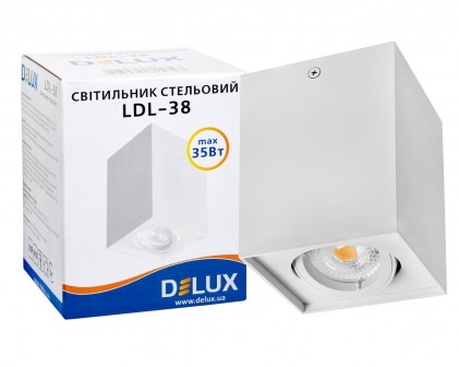 Світильник DELUX стельовий LDL-38 білий без ламп