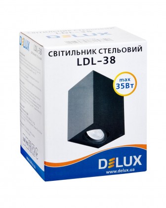 Світильник DELUX стельовий LDL-38 чорний без ламп
