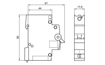Автовыключатель HAGER QC 13А 1п С 6 kA 1м MCS113
