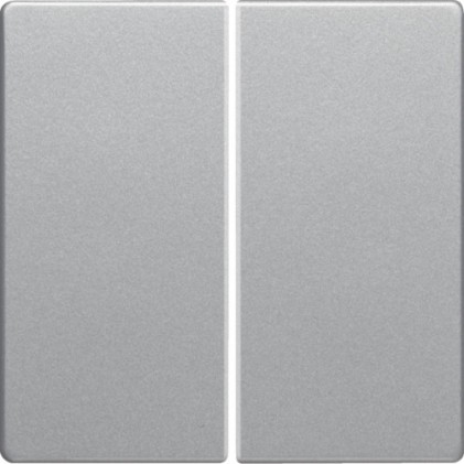 Клавиша двойная HAGER-BERKER алюминий Q.x