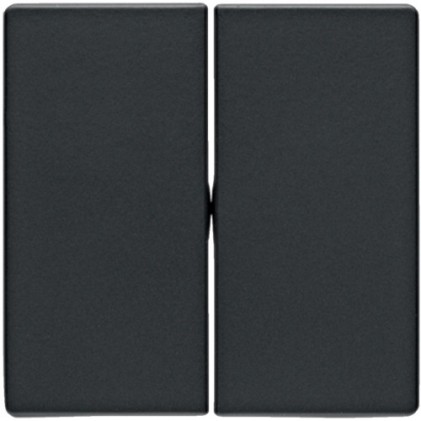 Клавіша подвійна HAGER-BERKER антрацит Q.x