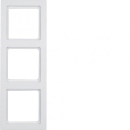 Рамка тройная HAGER-BERKER белая Q.3