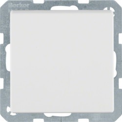 Розетка з заземлюючим контактом HAGER-BERKER з кришкою з додатковим захистом контактів 16А/250В біла Q.х