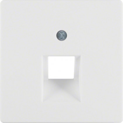 Накладка для 1-місцевої розетки UAE HAGER-BERKER біла Q.х