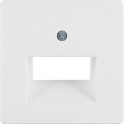Накладка для 2-местной розетки UAE HAGER-BERKER белая Q.х