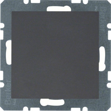 Заглушка HAGER-BERKER без цоколя с центральной панелью антрацит S.1
