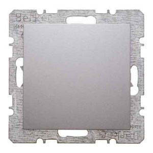 Заглушка HAGER-BERKER без цоколя с центральной панелью алюминий S.1