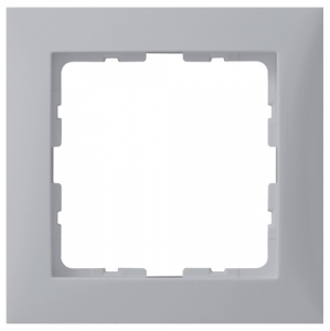 Рамка одинарная HAGER-BERKER алюминий S.1