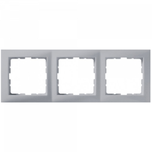 Рамка тройная HAGER-BERKER алюминий S.1