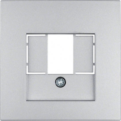Накладка для розеток громкоговорителей USB-розеток HAGER-BERKER алюминий S.1