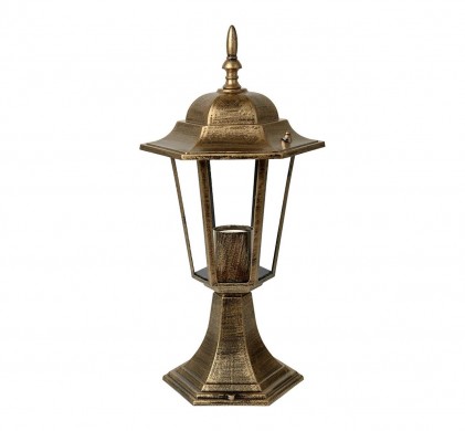 Светильник DELUX PALACE A004 E27 черный-золото садово-парковый