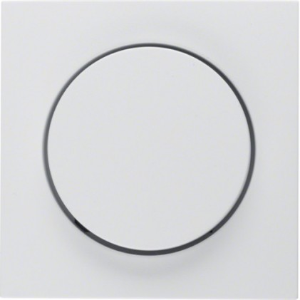 Накладка для поворотного диммера HAGER-BERKER полярная белизна S.1