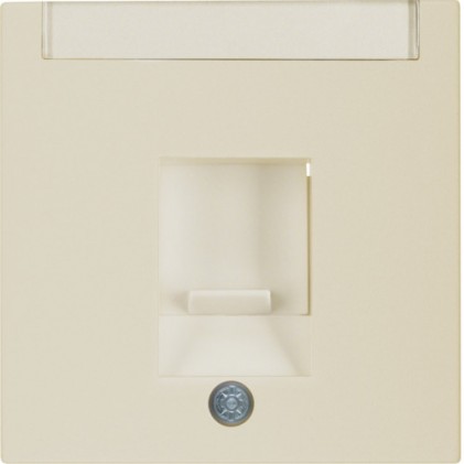 Накладка для супортів HAGER-BERKER під модуль RJ12/RJ45 біла S.1