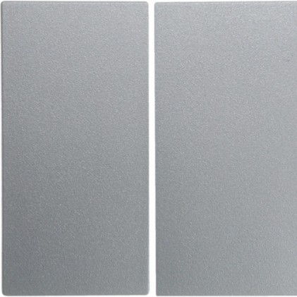 Кнопка подвійна HAGER-BERKER алюміній S.1