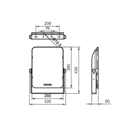 Прожектор LED PHILIPS BVP151 LED150/СW 150W 220-240V AWB CE светодиодный