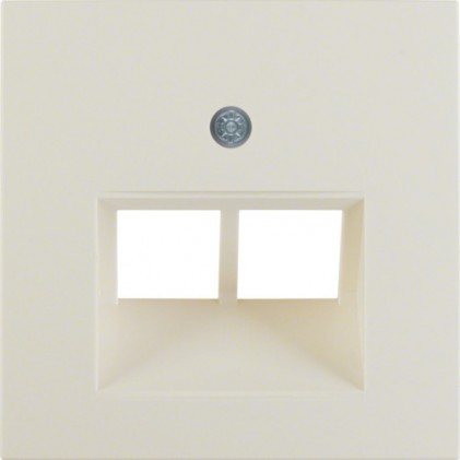 Накладка для розетки UAE/E-DAT HAGER-BERKER біла S.1