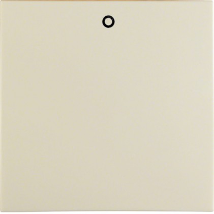 Клавиша одинарная с оттиском «0» HAGER-BERKER белая S.1