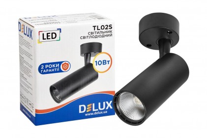 Светильник DELUX LED TL02S 10Вт 36° светодиодный черный