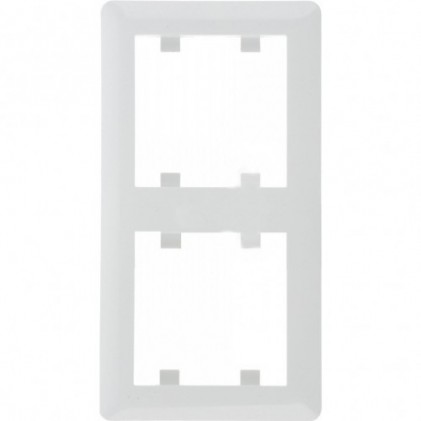 Рамка HAGER LUMINA-Soul двойная вертикальная белая