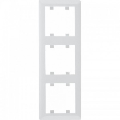 Рамка HAGER LUMINA-Soul тройная вертикальная белая