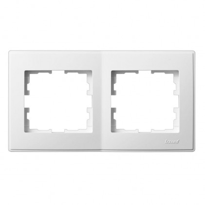 Рамка LEZARD Lesya 705-0200-147 двойная белая